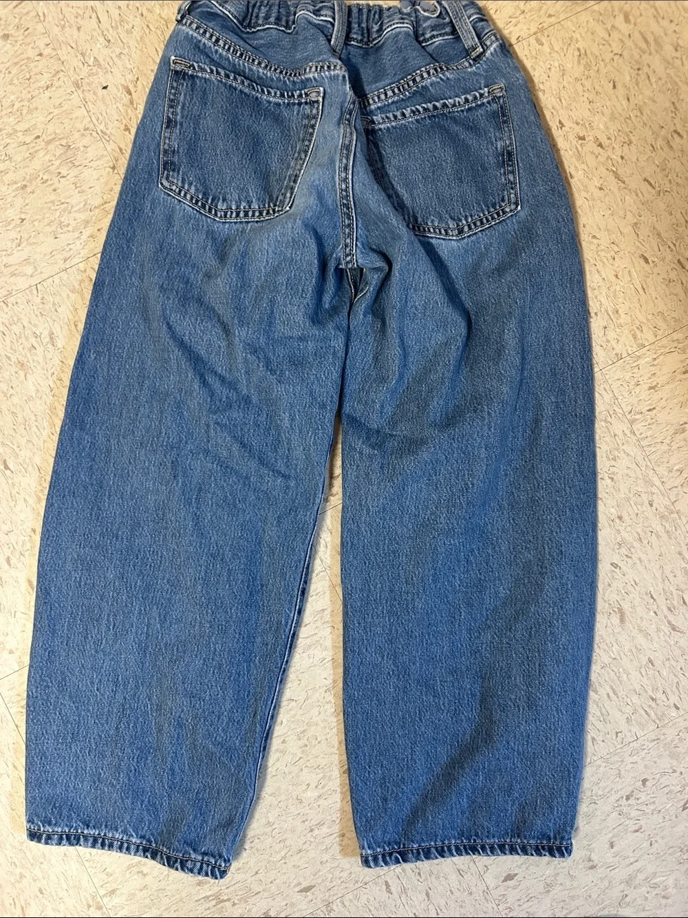 Old Navy Blue Denim Bow-Print Boyfriend Jeans sz 12